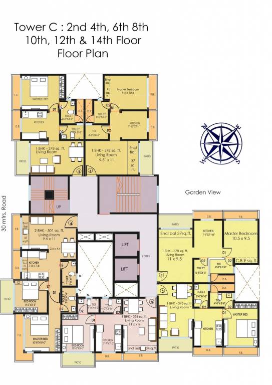 infinity Tower C Cluster Plan