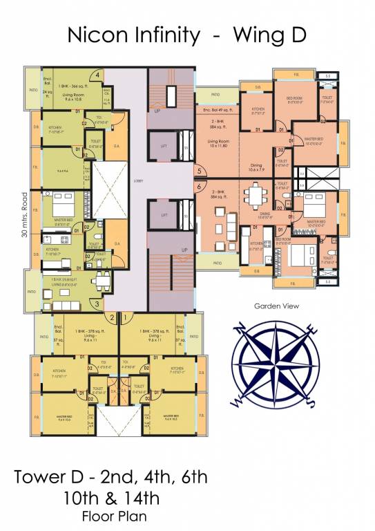 infinity Tower D Cluster Plan
