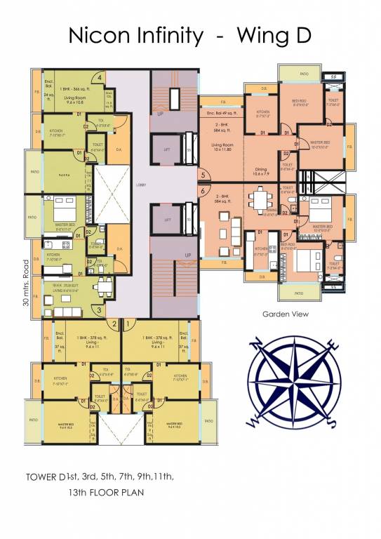 infinity Tower D Cluster Plan
