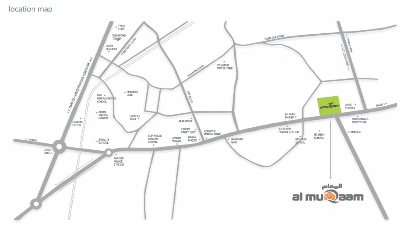  al muqaam Location Plan