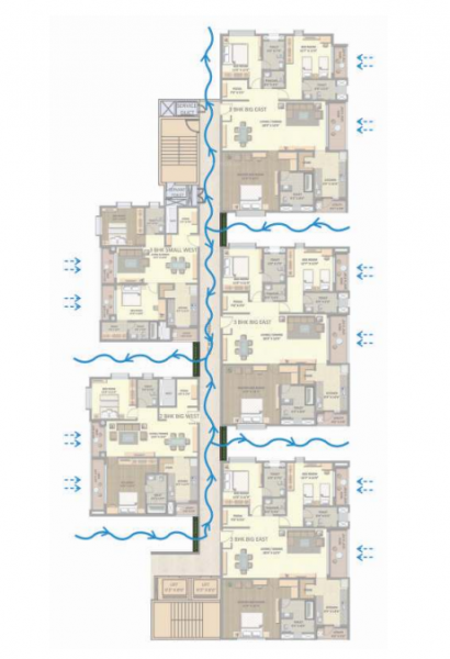  meridian-super-60 Cluster Plan For Typical Floor Plan