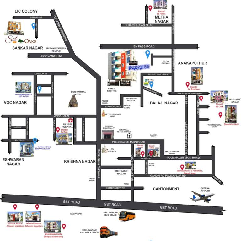  sai paradise Location Plan