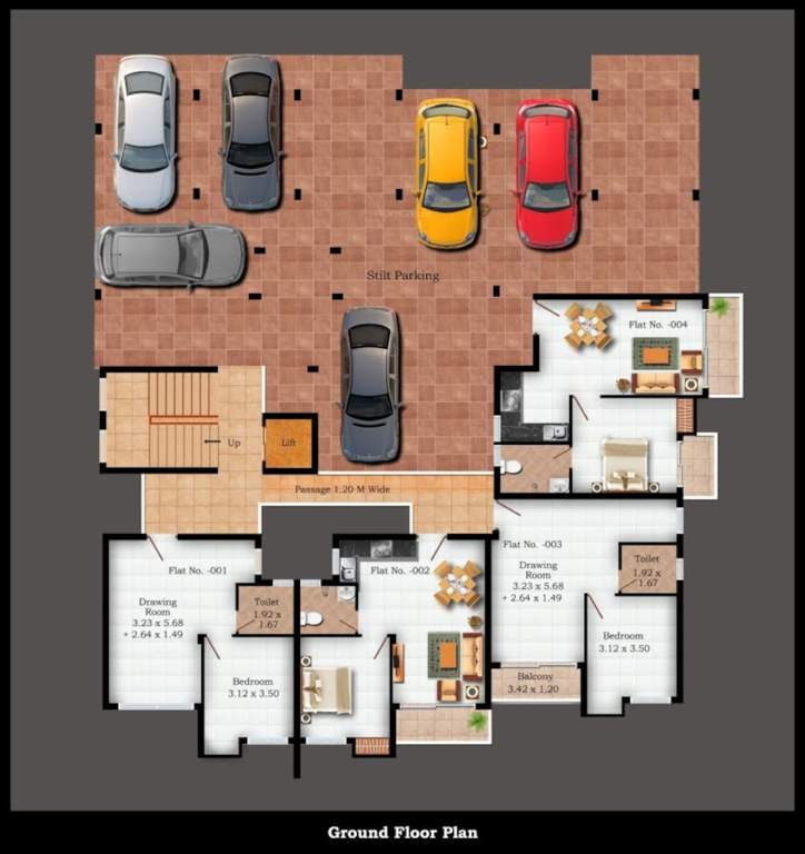  la fresco Cluster Plan for ground Floor