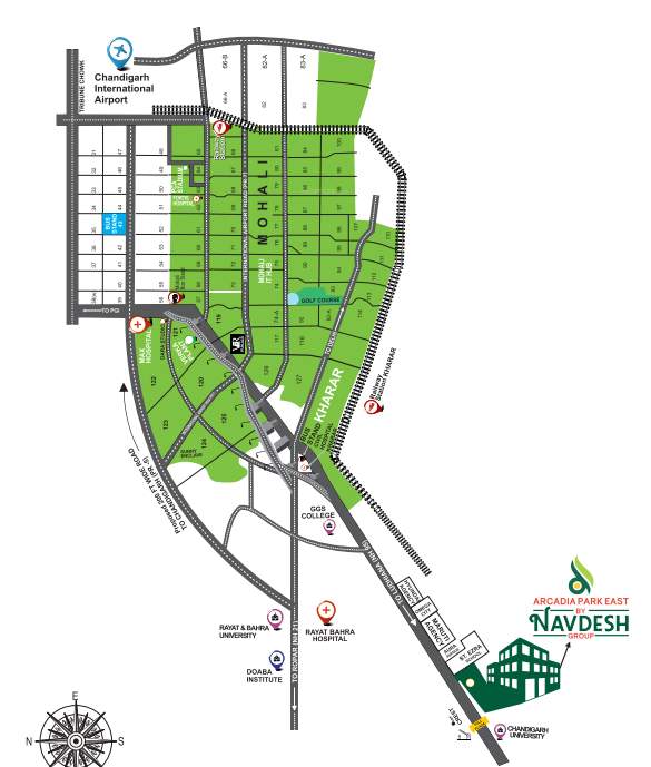 arcadia park east Location Plan