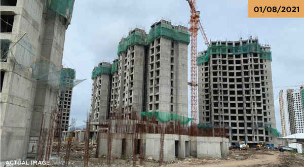  maxxworld 4 Sunteck HillView 1 Construction Status Aug 21