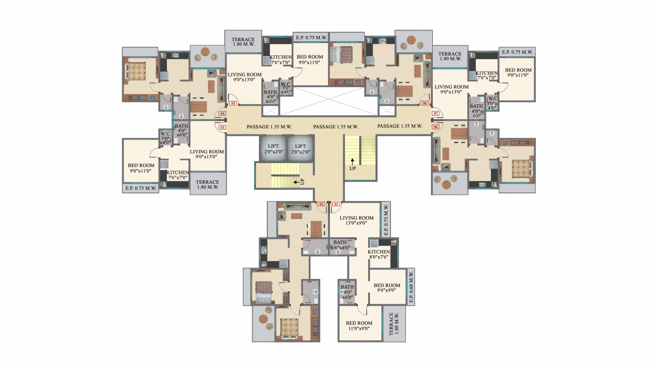  crystal phase 2 Wing A Cluster Plan