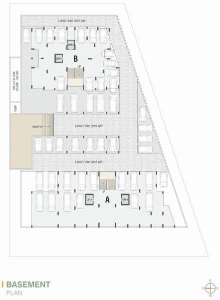 ganesh-royal Block A and B Cluster Plan for Basement Floor