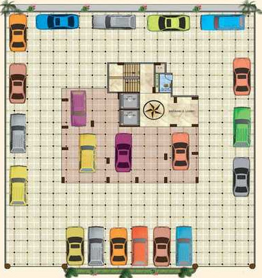  heights S M Heights Cluster Plan for ground Floor