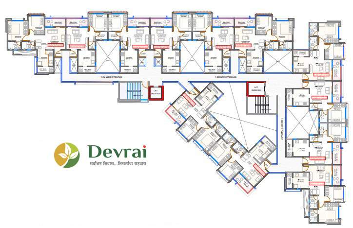  devarai Devarai Cluster Plan from 1st to 12th Floor