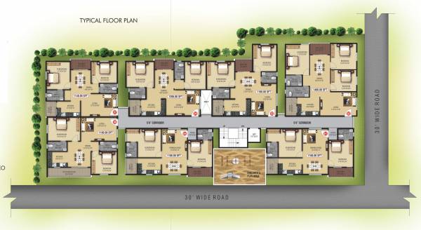 gruha Gruha Cluster Plan For Typical Floor Plan