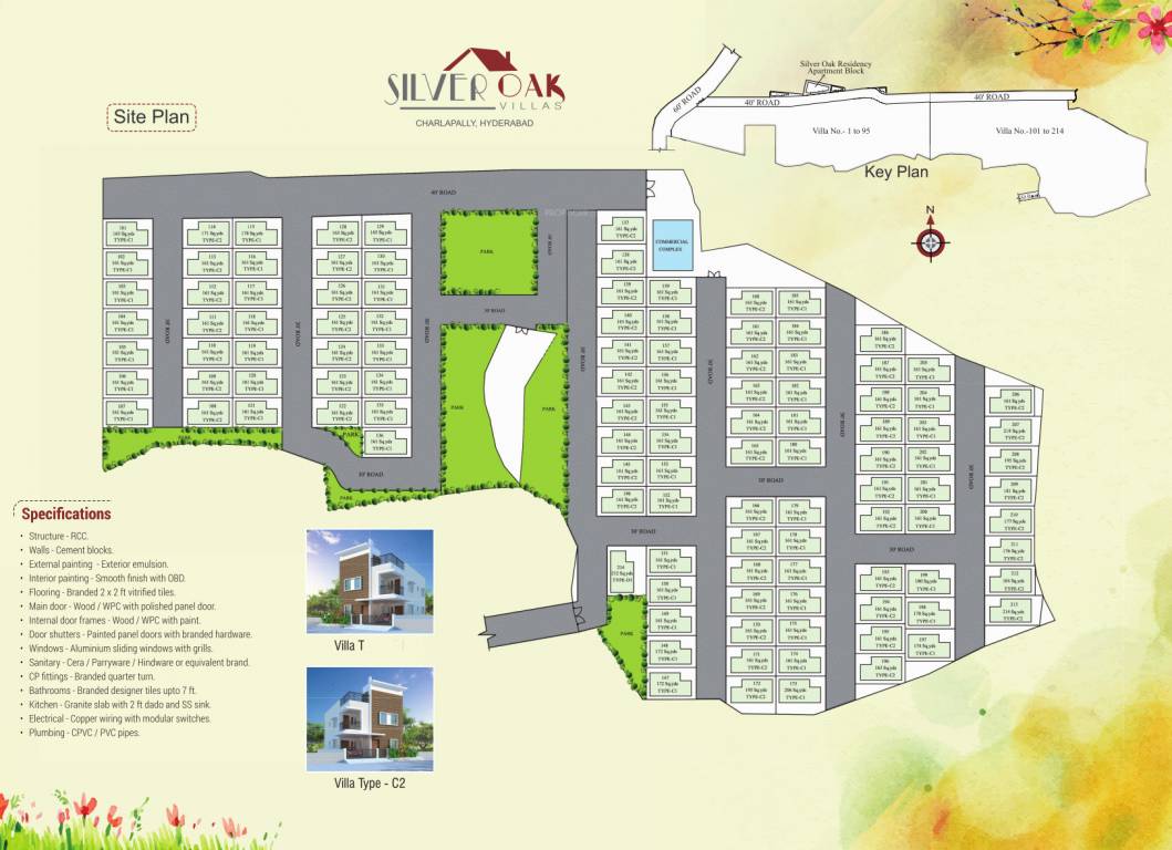  silver oak villas Layout Plan