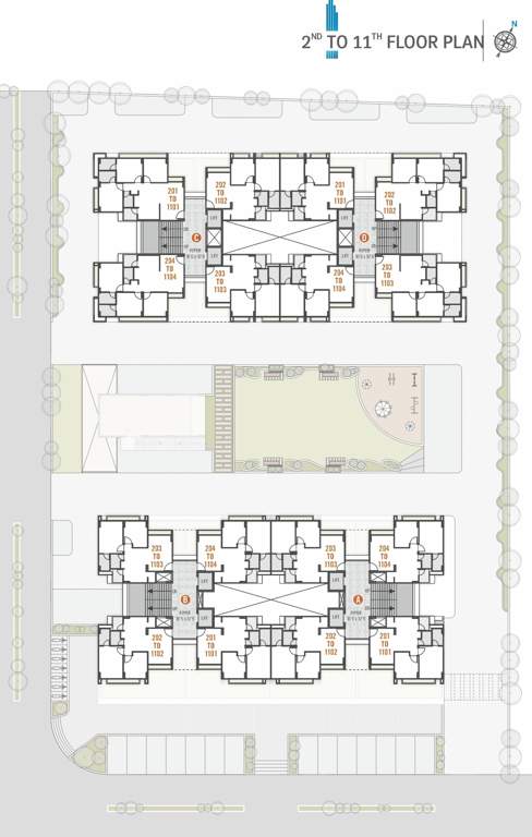  heights Tower 1 Cluster Plan
