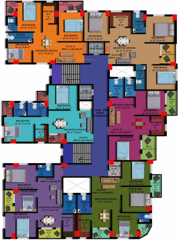  housing complex Cluster Plan