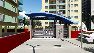 Entrance Gate Security Cabin housing-complex Entrance Gate Security Cabin