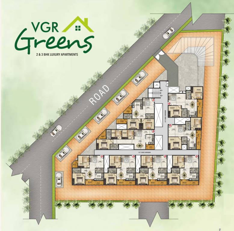  greens Greens Cluster Plan for ground Floor