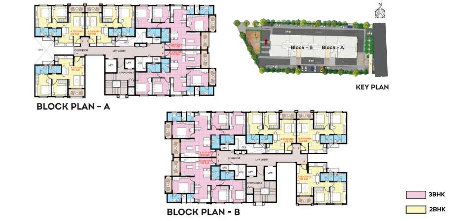  sapphire Cluster Plan from 1st to 2nd Floor