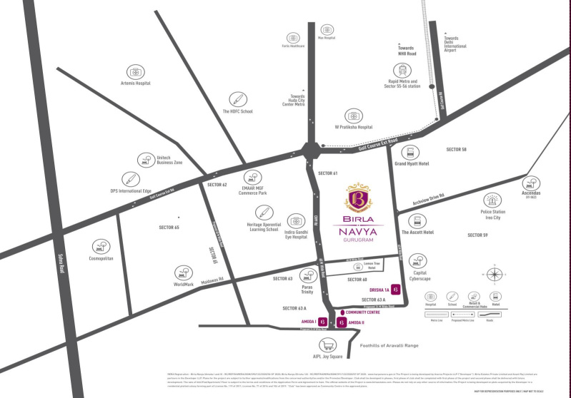  navya phase 1 amoda i and ii Location Plan