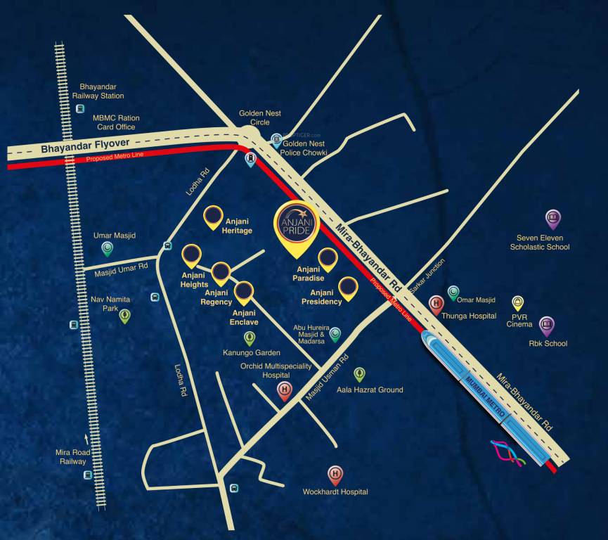  anjani pride Location Plan