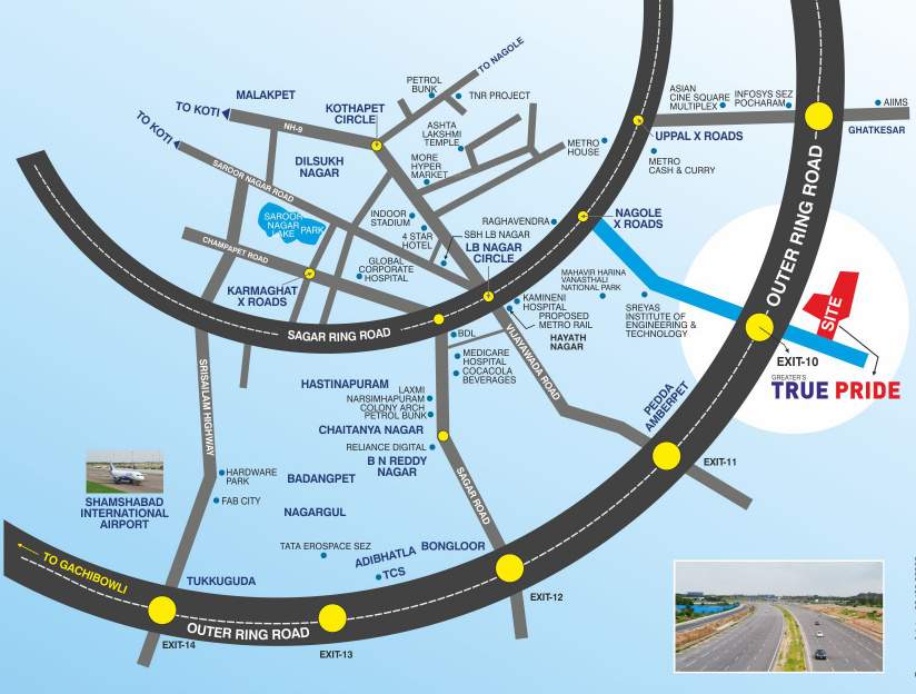  true pride Location Plan