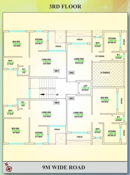  plumbago Tower A Cluster Plan For 3rd Floor