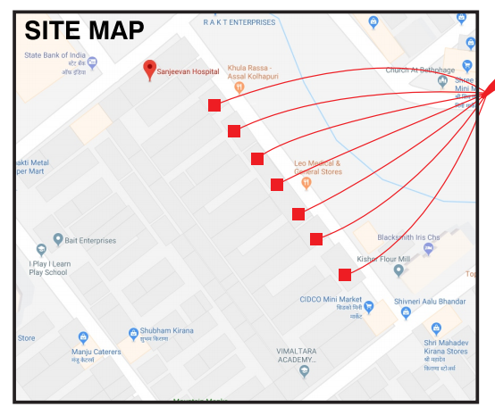  row-houses Location Plan