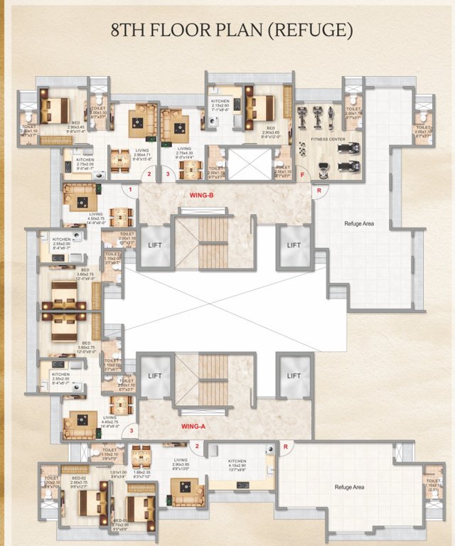  avenue INDRADHANUSHA CHS WING A Cluster Plan