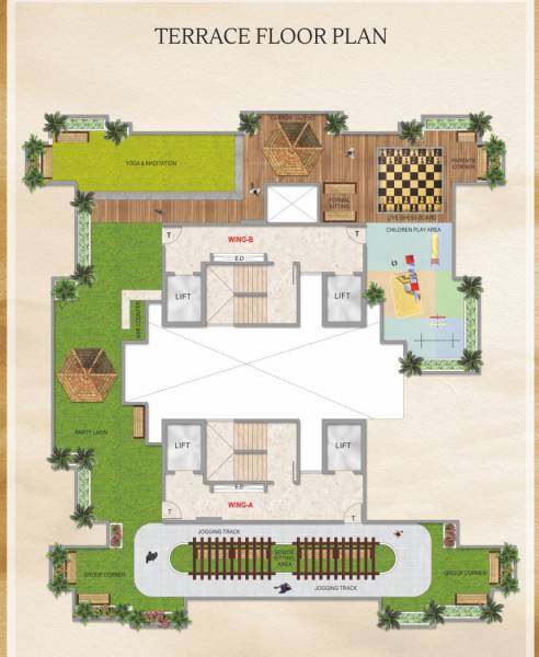  avenue INDRADHANUSHA CHS WING A Cluster Plan