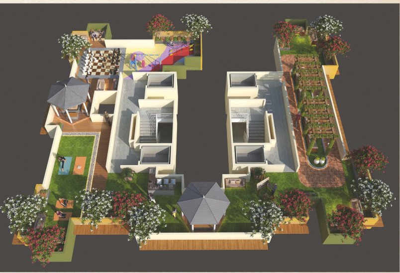  avenue INDRADHANUSHA CHS WING B Cluster Plan