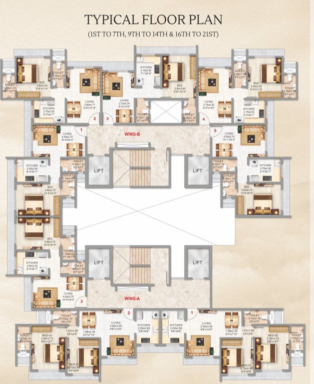  avenue INDRADHANUSHA CHS WING B Cluster Plan