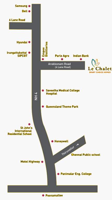  le chalet smart choice homes block 6 to 9 Location Plan