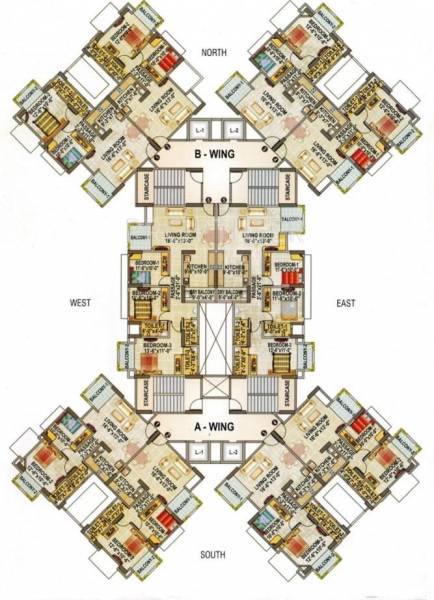  bldg-no-3-rose Wing A Cluster Plan
