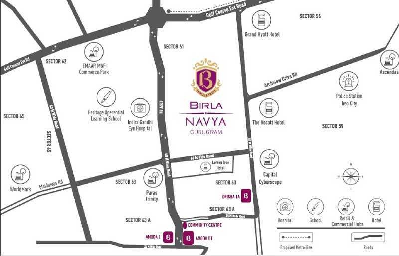 navya gurugram Location Plan