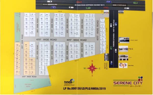  serene-city Layout Plan