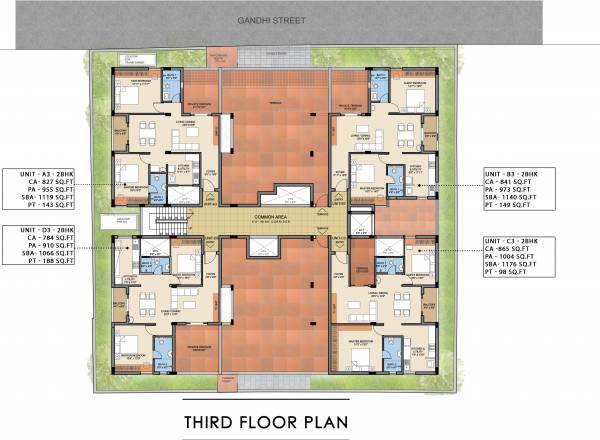  aprita Aprita Cluster Plan for 3rd Floor
