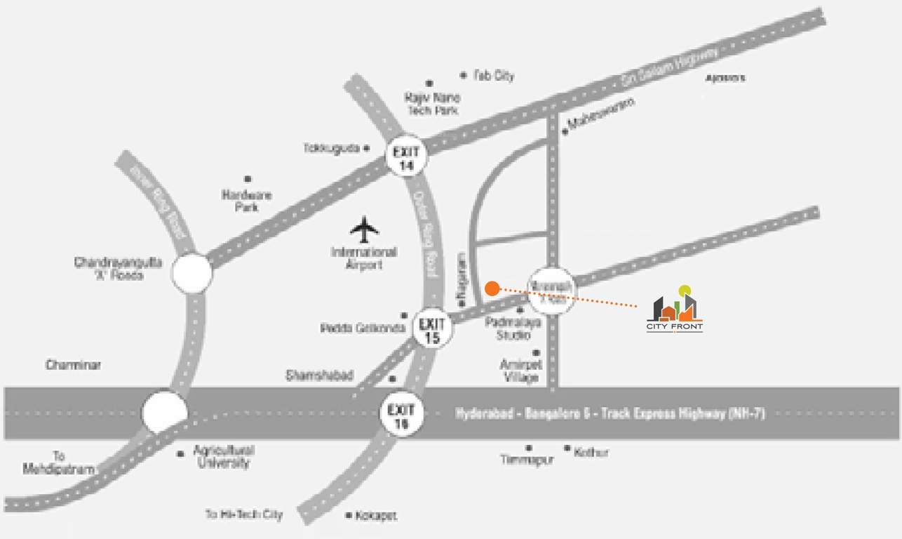  city front Location Plan