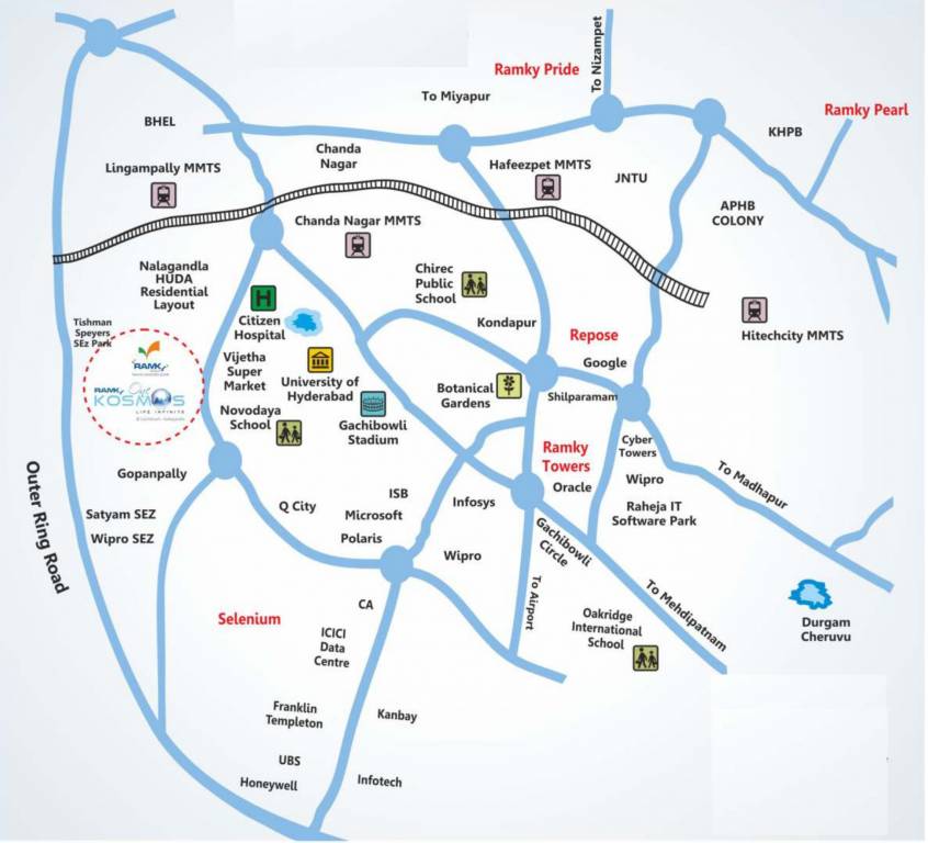  ramky one kosmos Location Plan