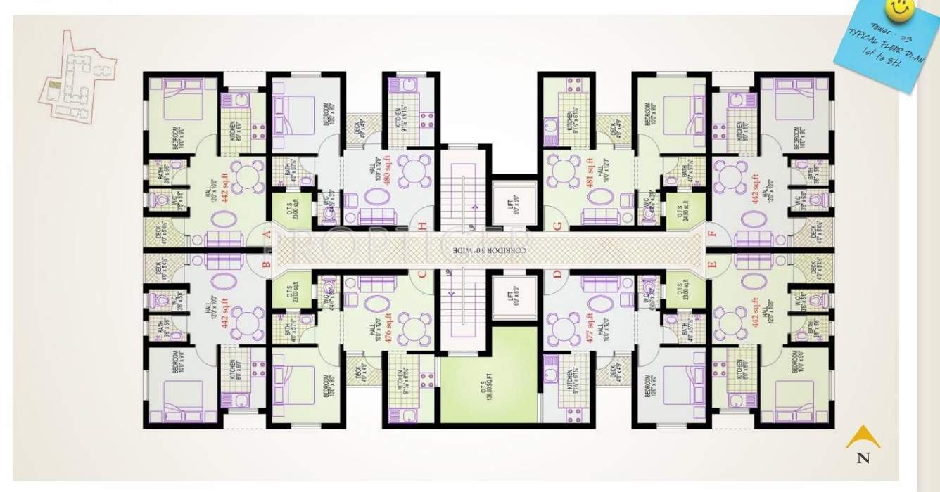  lotus pond Images for Cluster Plan of Vijay Lotus Pond