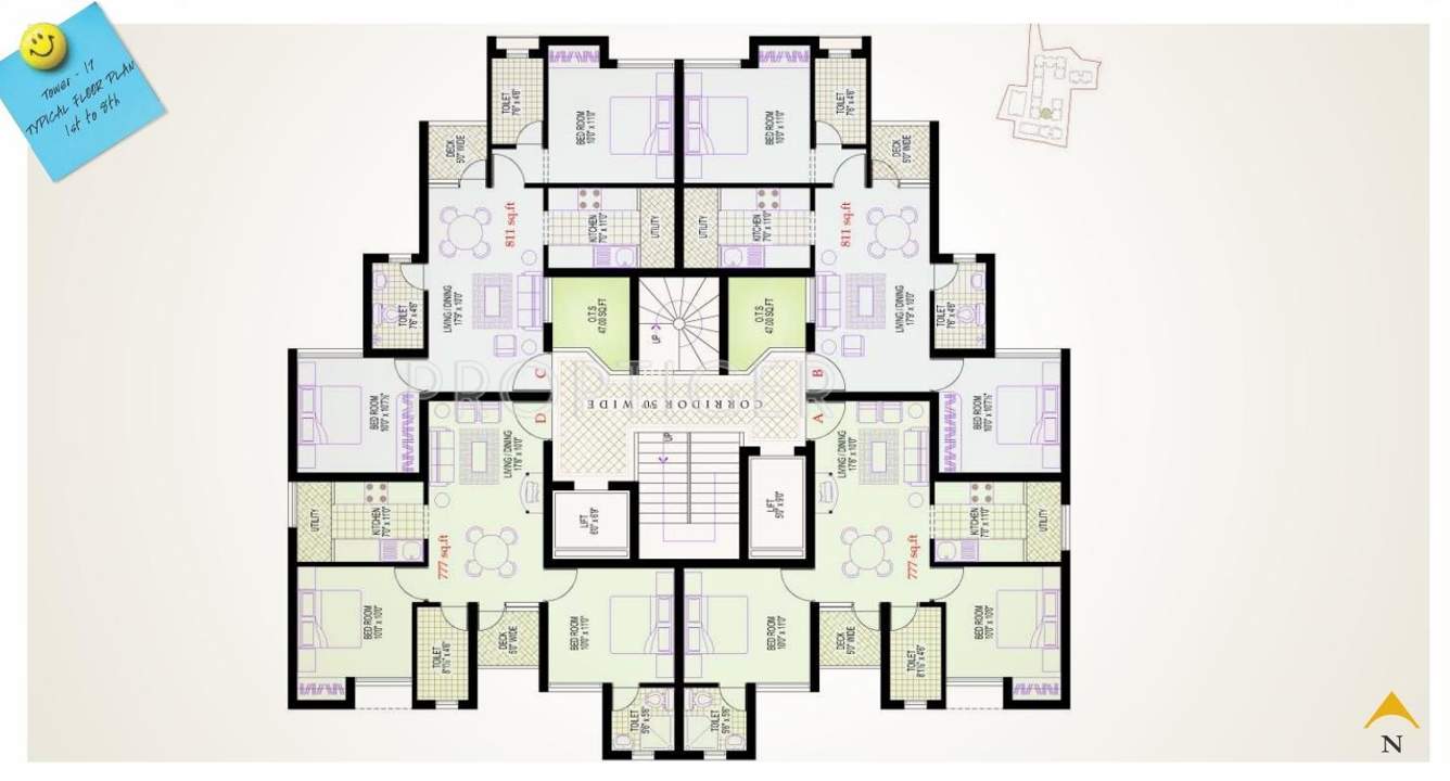  lotus pond Images for Cluster Plan of Vijay Lotus Pond