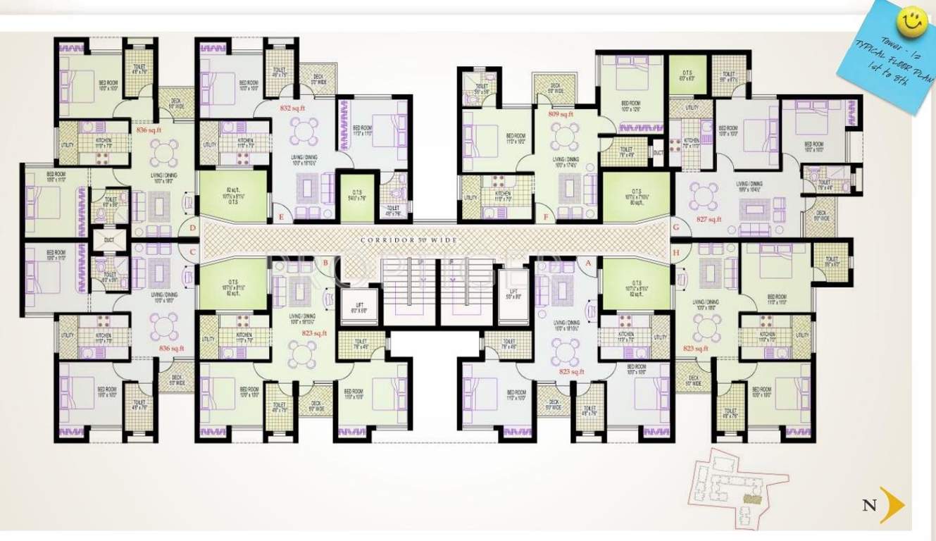 Images for Cluster Plan of Vijay Lotus Pond