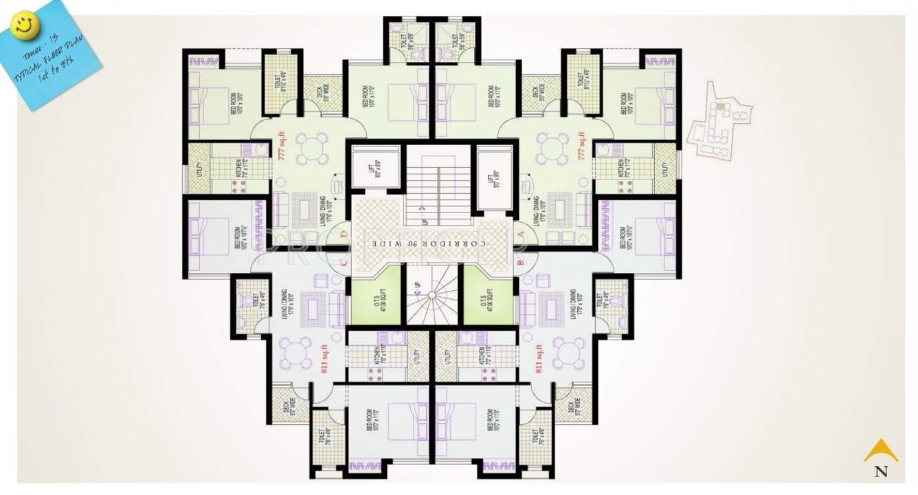 Images for Cluster Plan of Vijay Lotus Pond