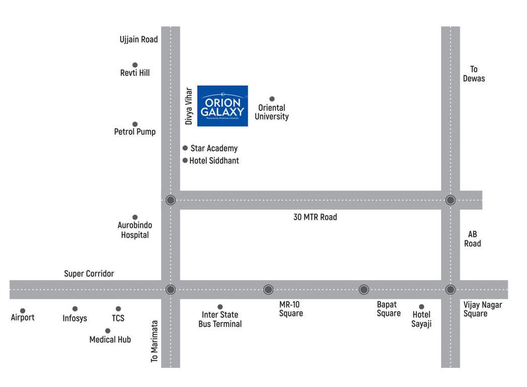  orion galaxy Location Plan