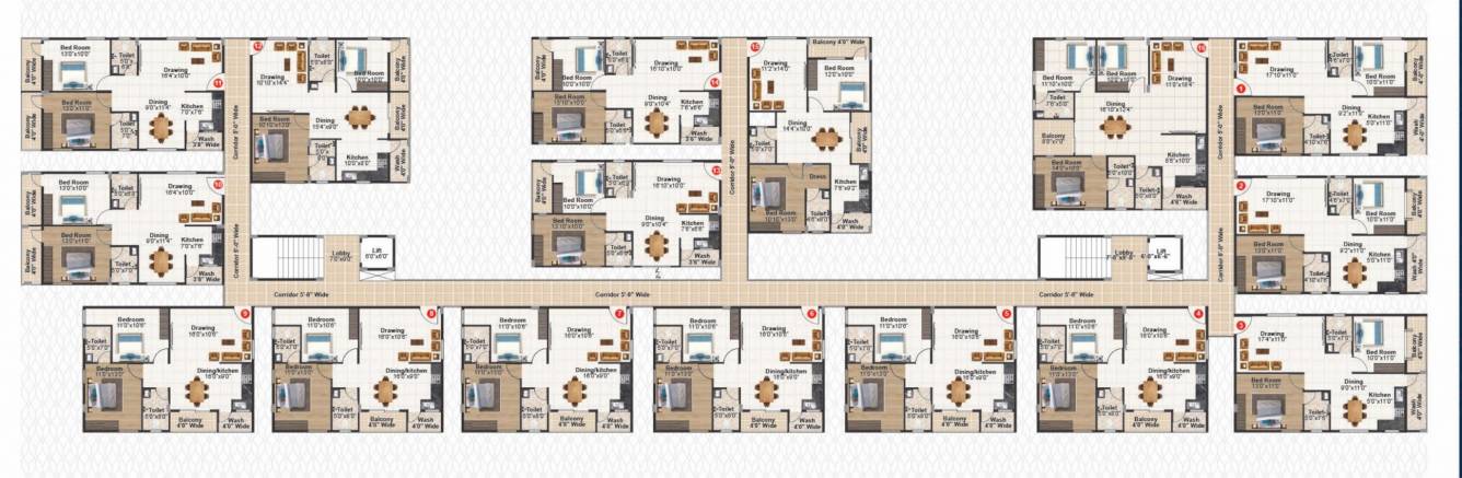  elegant Cluster Plan