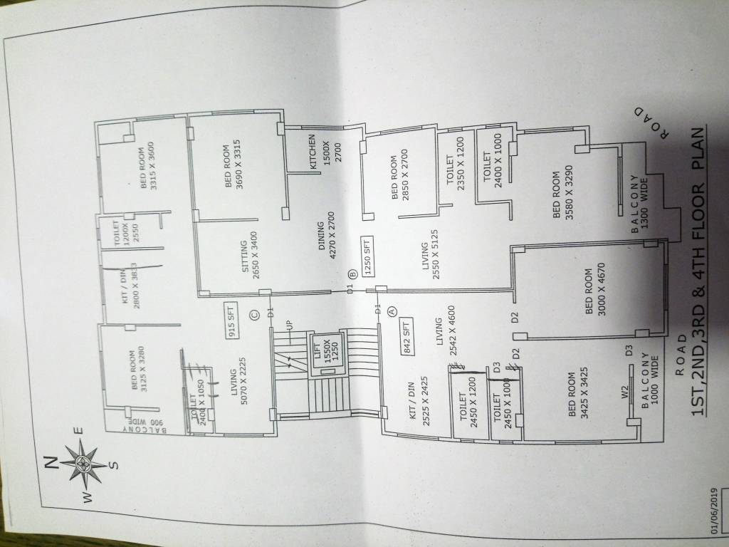  swapna apartment Cluster Plan