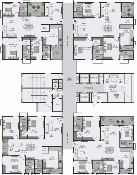  the-classe BLOCK A Cluster Plan For Ground Floor