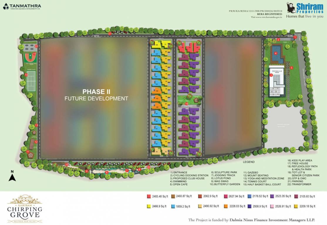  shriram chirping grove 2 Master Plan