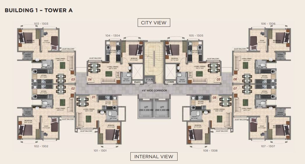  park one Cluster Plan