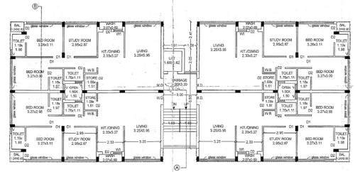 Cluster Plan from 1st to 5th Floor green Cluster Plan from 1st to 5th Floor