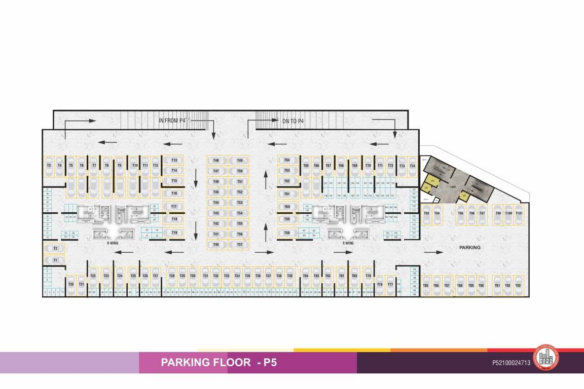  ganga altus wing d and e Cluster Plan