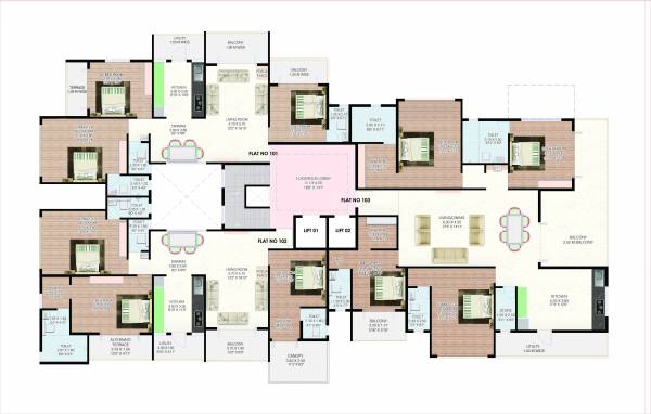  raunak-residency Raunak Residency Cluster Plan