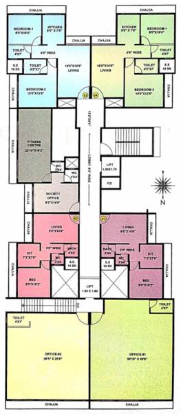  shree-sai-jalaram Cluster Plan for 1st Floor